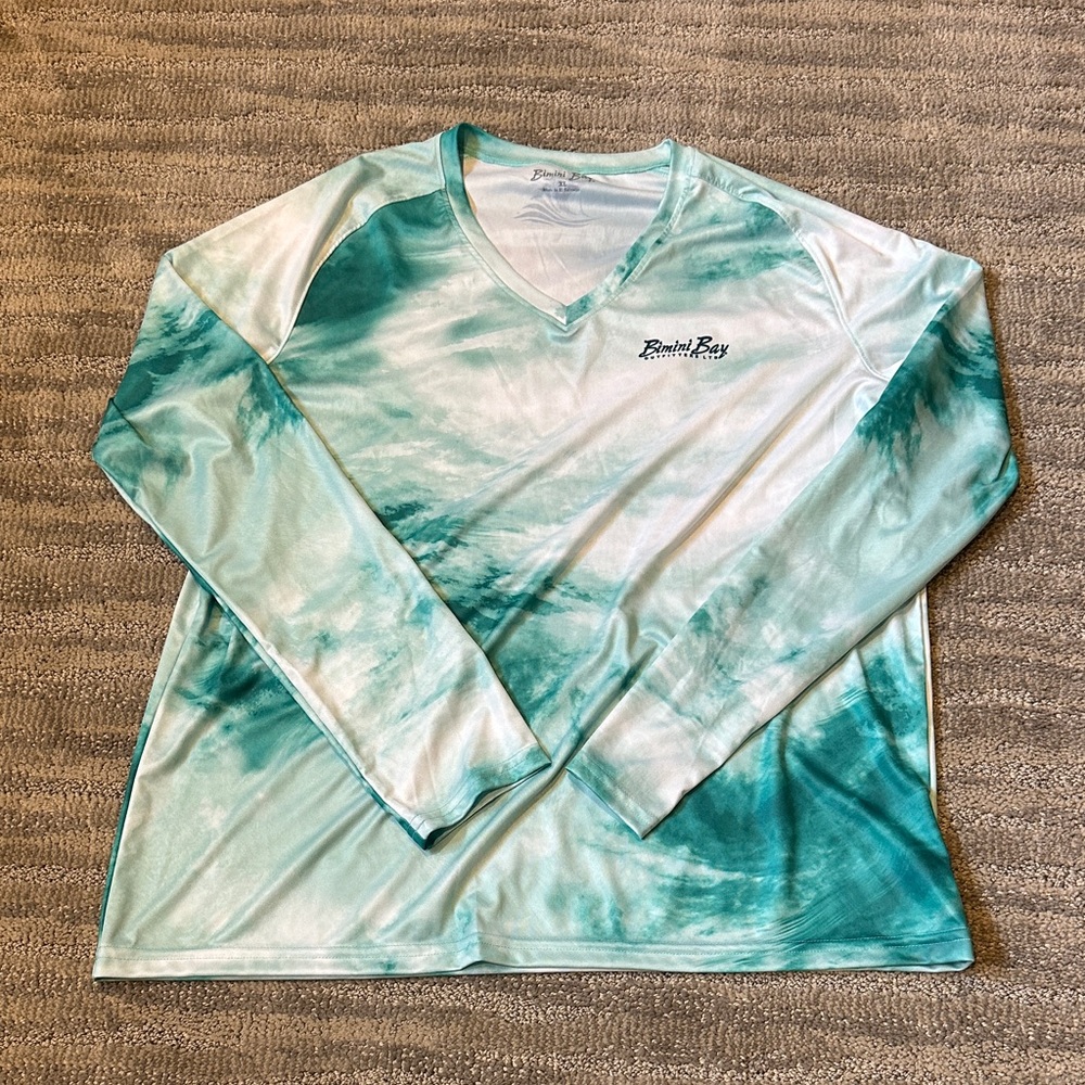 Bimini Bay Outfitters Aqua Long Sleeve Shirt